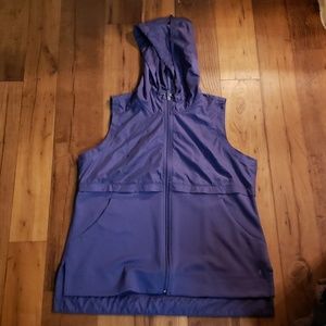 Izod zip up vest with hood